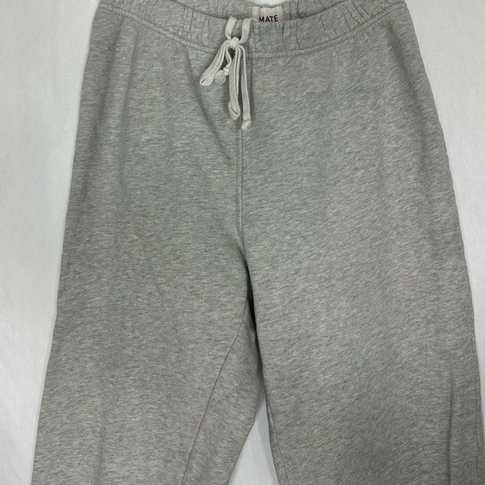 Mate the Label Sweatpants Gray Organic Cotton Sweatpants Size Small Preppy Grey - Picture 13 of 13